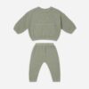 Quincy Mae Spruce Waffle Tee and Pant Set Quincy Mae Spruce Waffle Tee and Pant Set