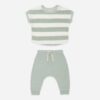 Quincy Mae Sky Stripe Terry Tee + Pant Set