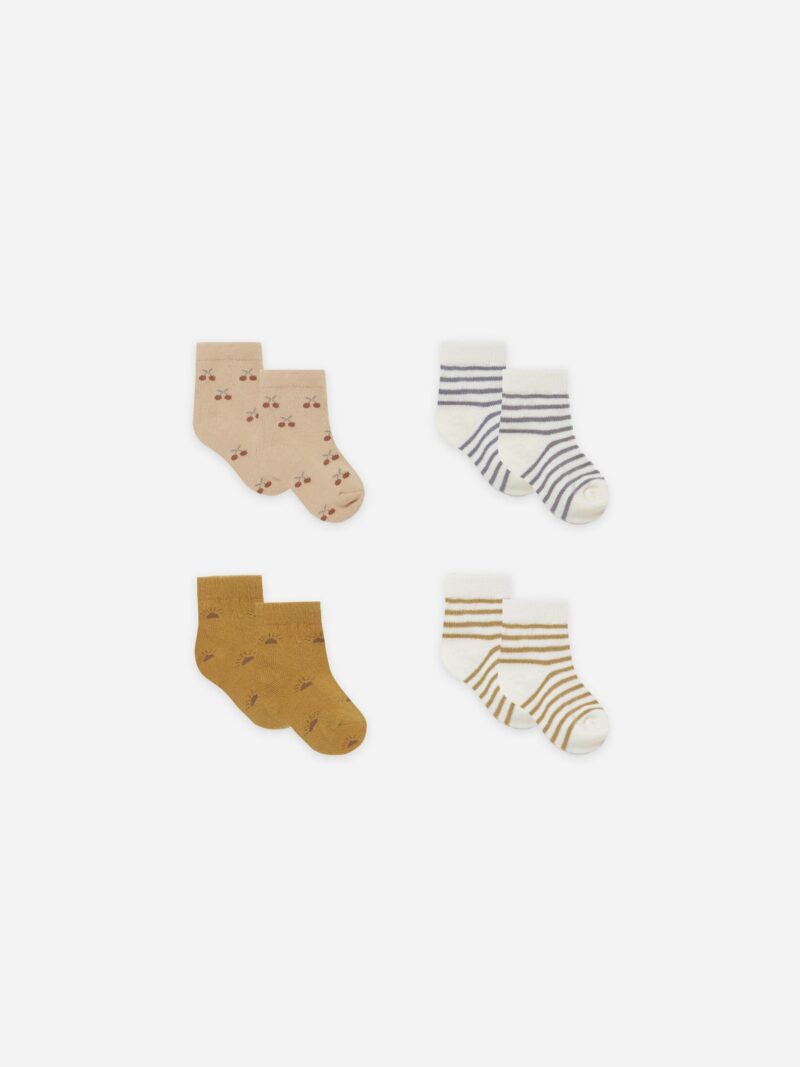 Quincy Mae Printed Baby Socks Set
