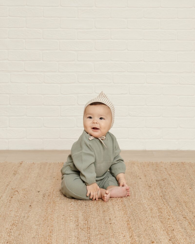 Quincy Mae Spruce Waffle Tee and Pant Set Quincy Mae Spruce Waffle Tee and Pant Set