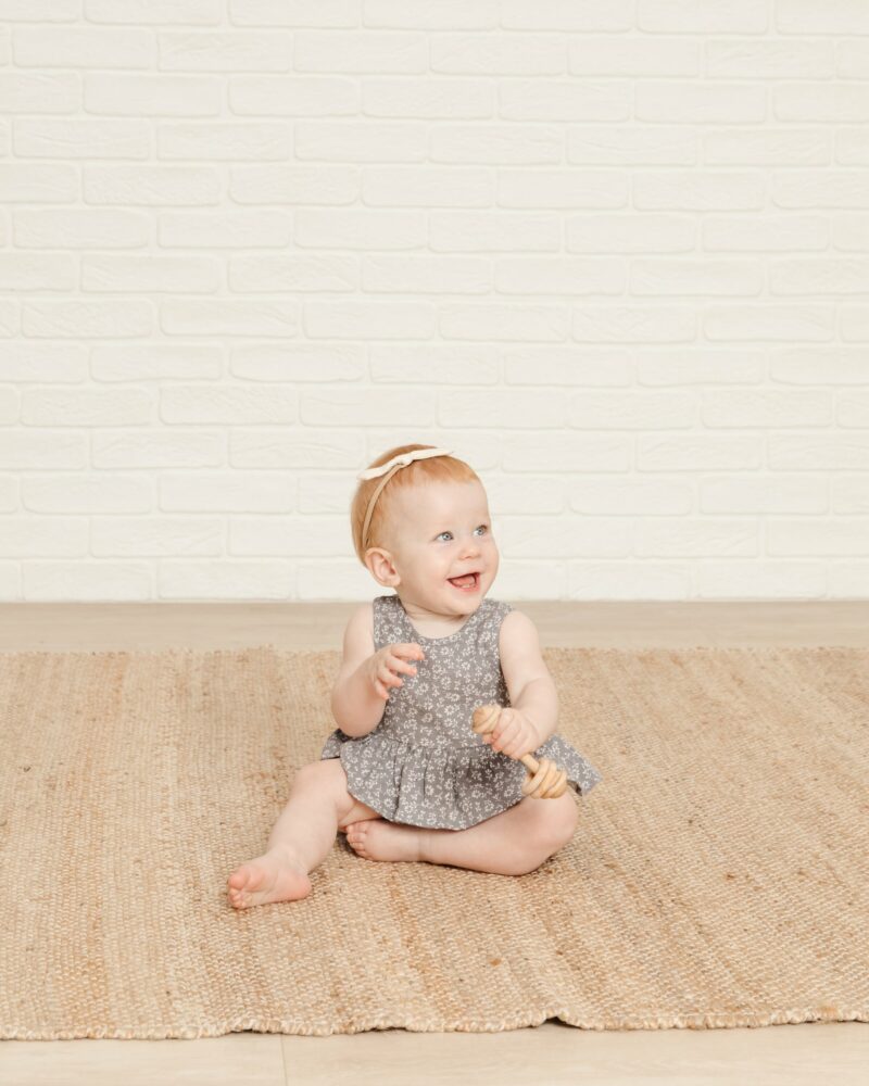 Quincy Mae Indigo Sleeveless Peplum Set Quincy Mae Indigo Sleeveless Peplum Set