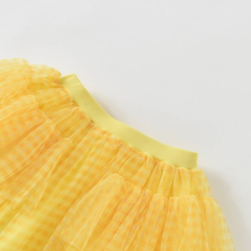 Aimama Ruth Yellow Check Skirt