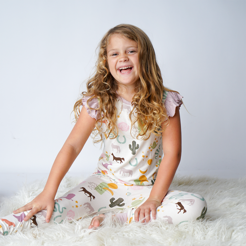 Emerson and Friends Wild and Free Bamboo Viscose Pajama Set