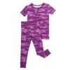 Little Sleepies Berry Camo Bamboo Viscose Short Sleeve Pajama Set