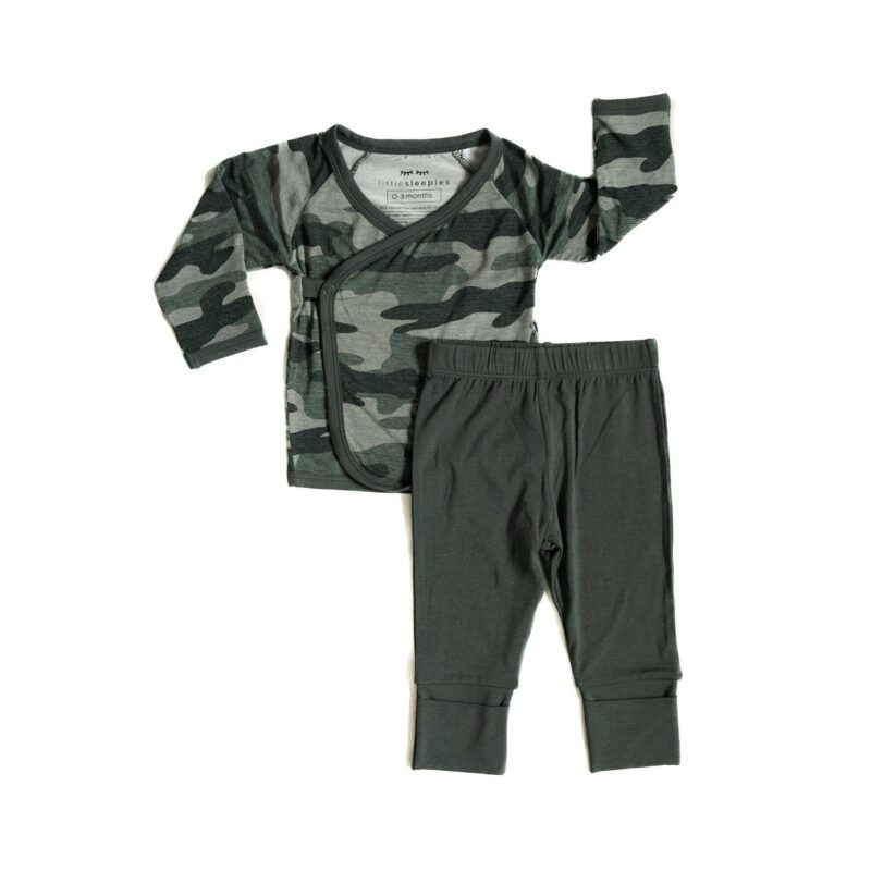 Little Sleepies Vintage Camo Bamboo Viscose Crossover Set