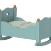 Maileg Baby Mouse Cradle in Blue