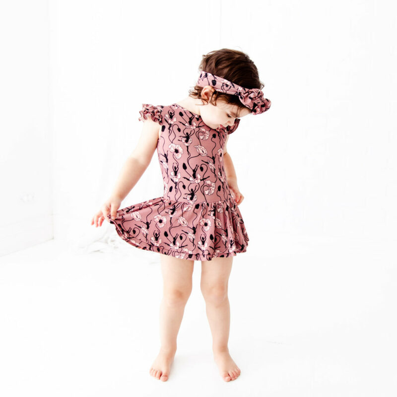 Dream Jamms On Pointe Bamboo Viscose Flutter Romper