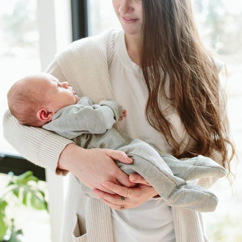 goumi Thunderstorm Organic Cotton Footie