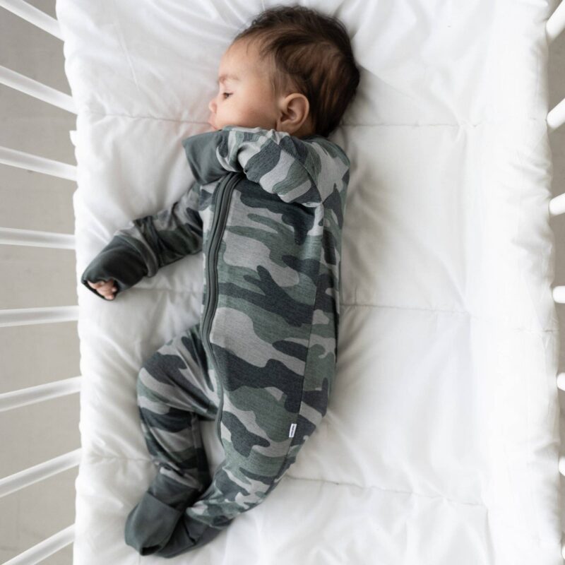 Little Sleepies Vintage Camo Bamboo Viscose Zippy