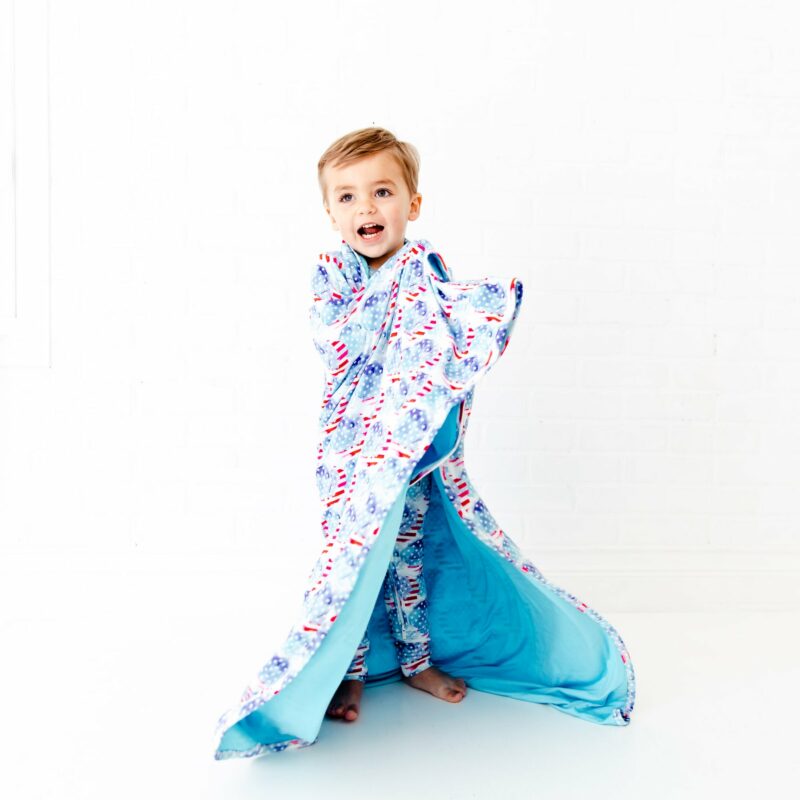 Dream Jamms Young Wild and Free Bamboo Viscose Reversible Blanket