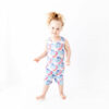 Dream Jamms Young Wild and Free Bamboo Viscose Shortie Tank Romper