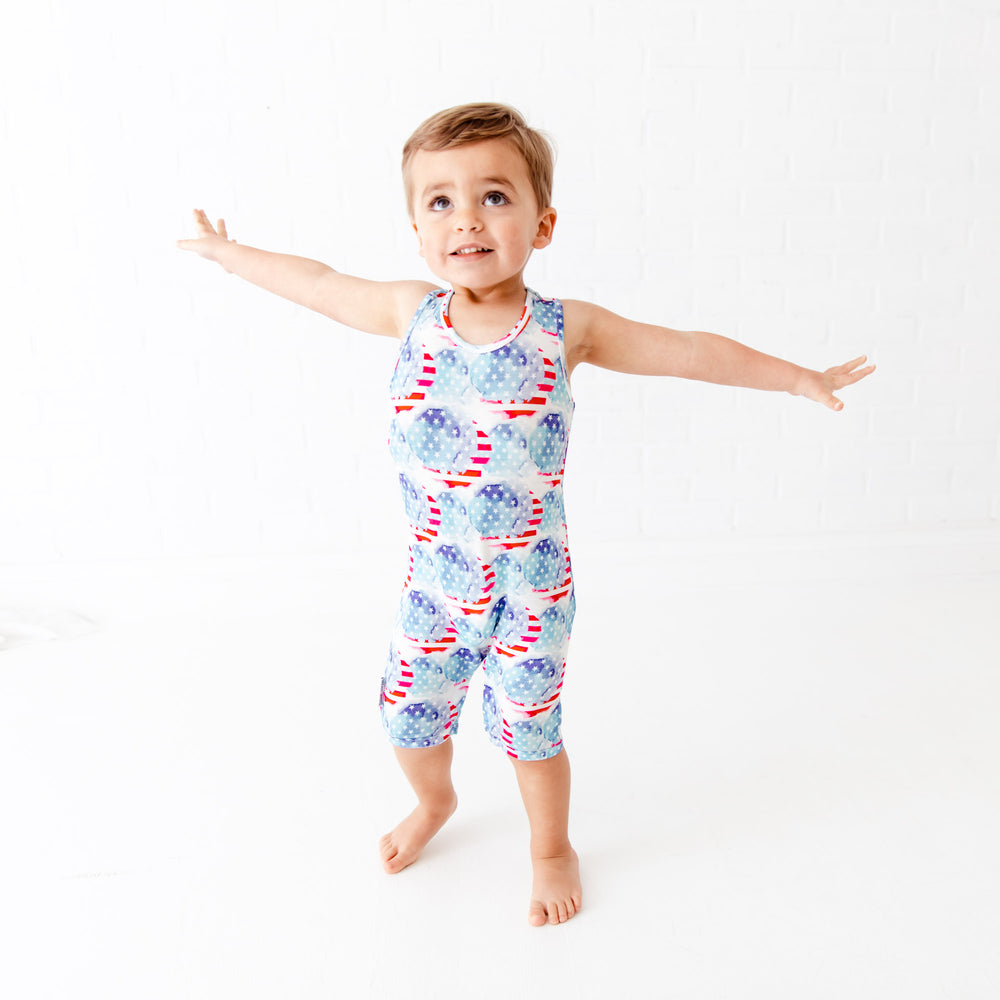 Dream Jamms Young Wild and Free Bamboo Viscose Shortie Tank Romper