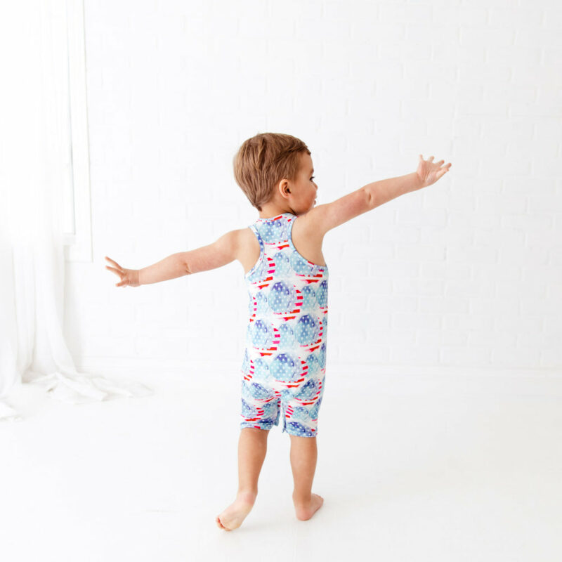 Dream Jamms Young Wild and Free Bamboo Viscose Shortie Tank Romper