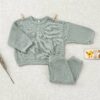 Quincy Mae Spruce Waffle Tee and Pant Set Quincy Mae Spruce Waffle Tee and Pant Set