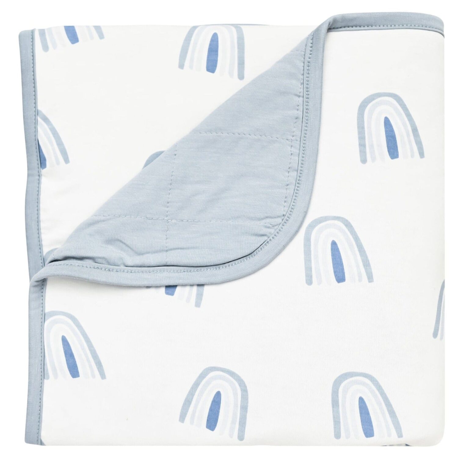 Kyte BABY Baby Blanket in Fog Rainbow Blossom