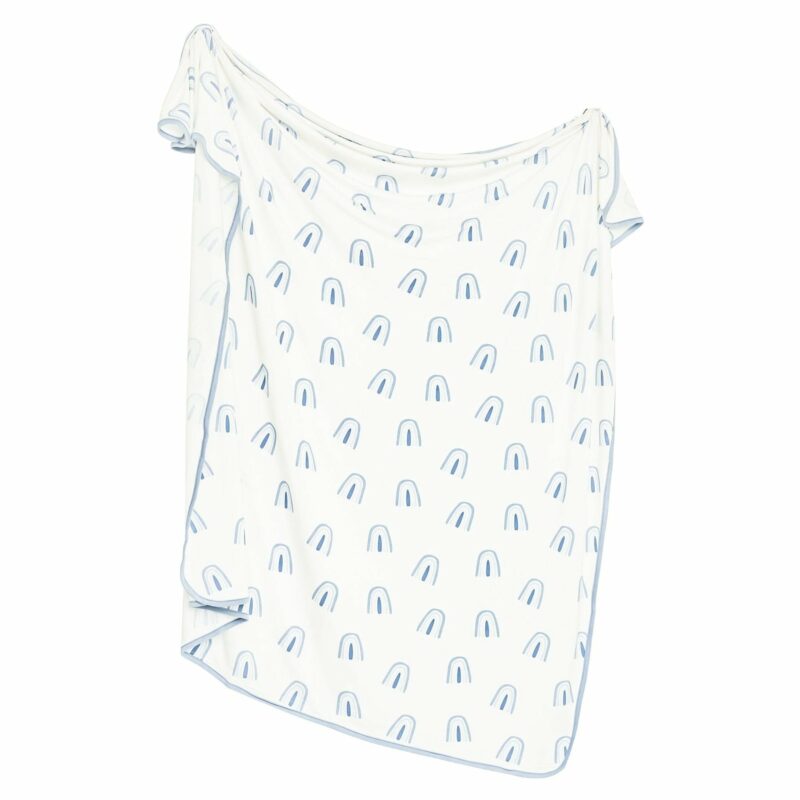 Kyte BABY Swaddle Blanket in Fog Rainbow