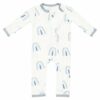 Kyte BABY Zippered Romper in Fog Rainbow