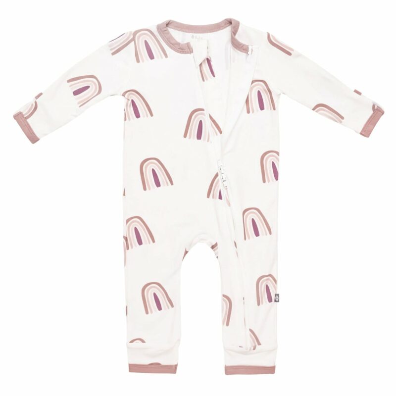 Kyte BABY Zippered Romper in Sunset Rainbow