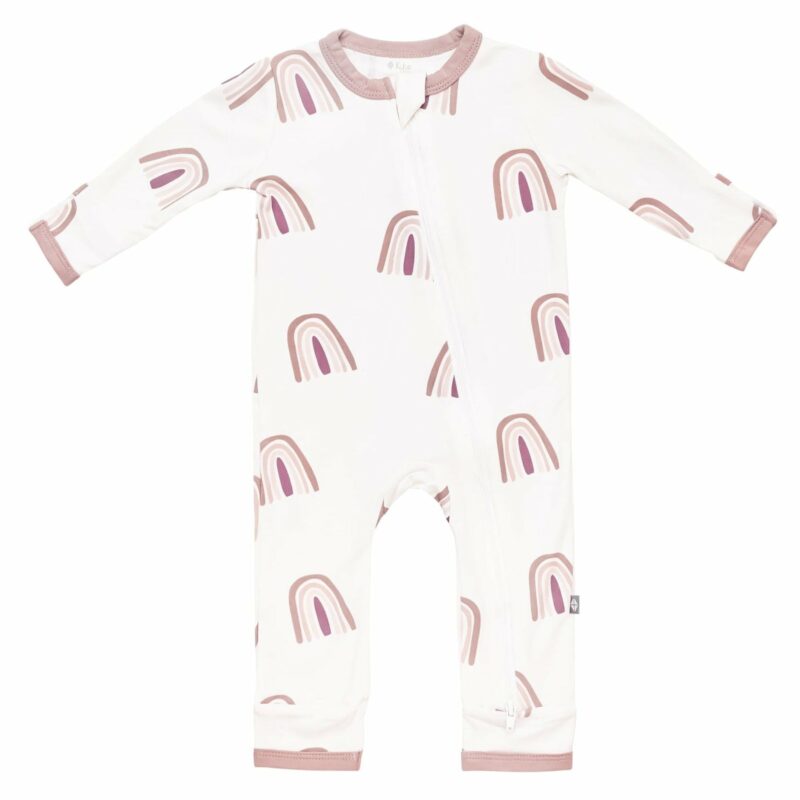 Kyte BABY Zippered Romper in Sunset Rainbow