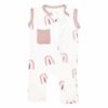 Kyte BABY Zippered Sleeveless Romper in Sunset Rainbow