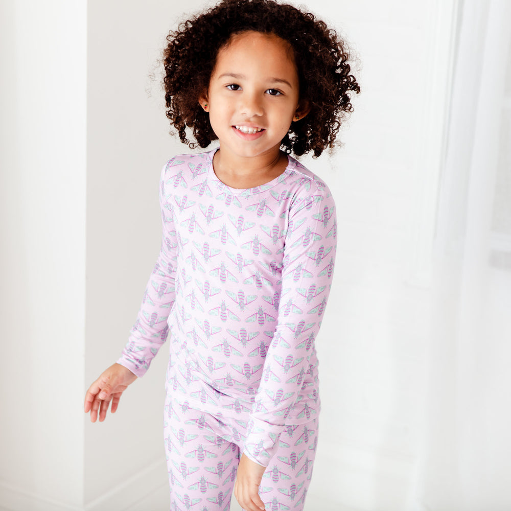 Dream Jamms Snug As A Bug Bamboo Viscose Two-Piece Pajama Set