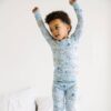 Blue Elephant Snuggles Two-Piece Bamboo Viscose Pajama Set from Little Sleepies