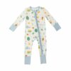 Angel Dear Garden Creatures Blue Bamboo Viscose Zipper Romper