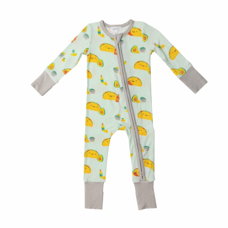 Angel Dear Tacos Bamboo Viscose Zipper Romper