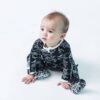 Peregrine Kidswear Midnight Dino Bamboo Viscose Footie