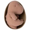 Maileg Gantosaurus in Egg Old Rose Size Small