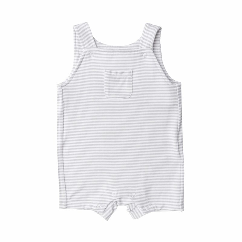 Angel Dear Love Ewe Grey Stripe Overall Shortie