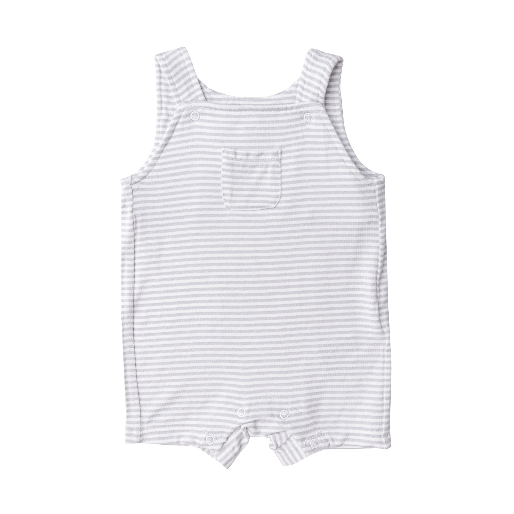 Angel Dear Love Ewe Grey Stripe Overall Shortie