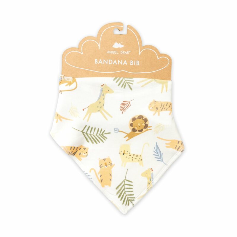 Angel Dear Animal Friends Bamboo Viscose Bandana Bib Angel Dear Animal Friends Bamboo Viscose Bandana Bib