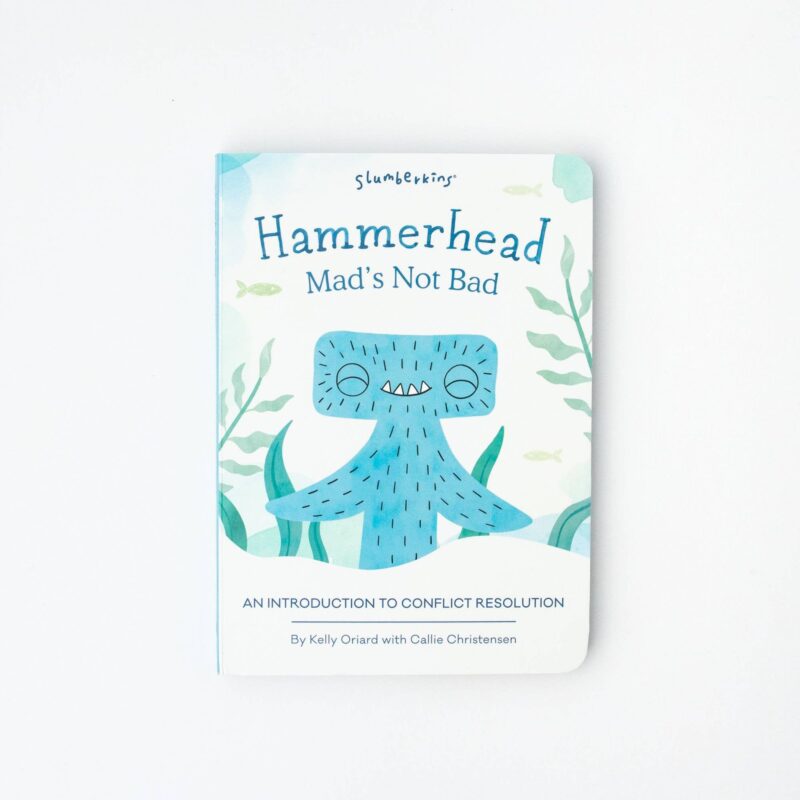 Slumberkins Turquoise Hammerhead Kin and Board Book Bundle Toys