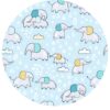 Blue Elephant Snuggles Bamboo Viscose Bandana Bib from Little Sleepies