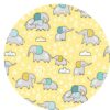 Yellow Elephant Snuggles Bamboo Viscose Bandana Bib from Little Sleepies