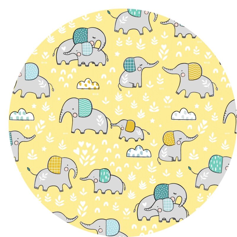 Yellow Elephant Snuggles Bamboo Viscose Bandana Bib from Little Sleepies