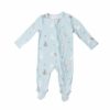 Blue Bunnies Bamboo Viscose Zipper Footie from Angel Dear