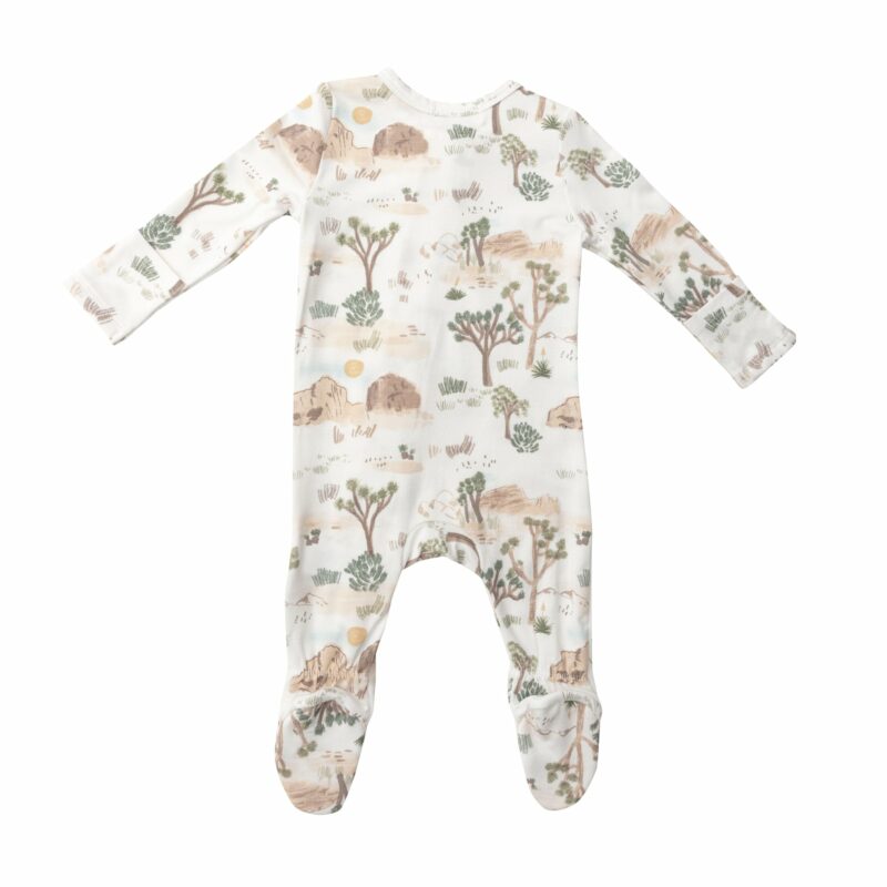 Joshua Tree Bamboo Viscose Zipper Footie from Angel Dear