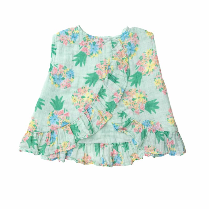 Pretty Pineapples Muslin Ruffle Top and Bloomer Set from Angel Dear