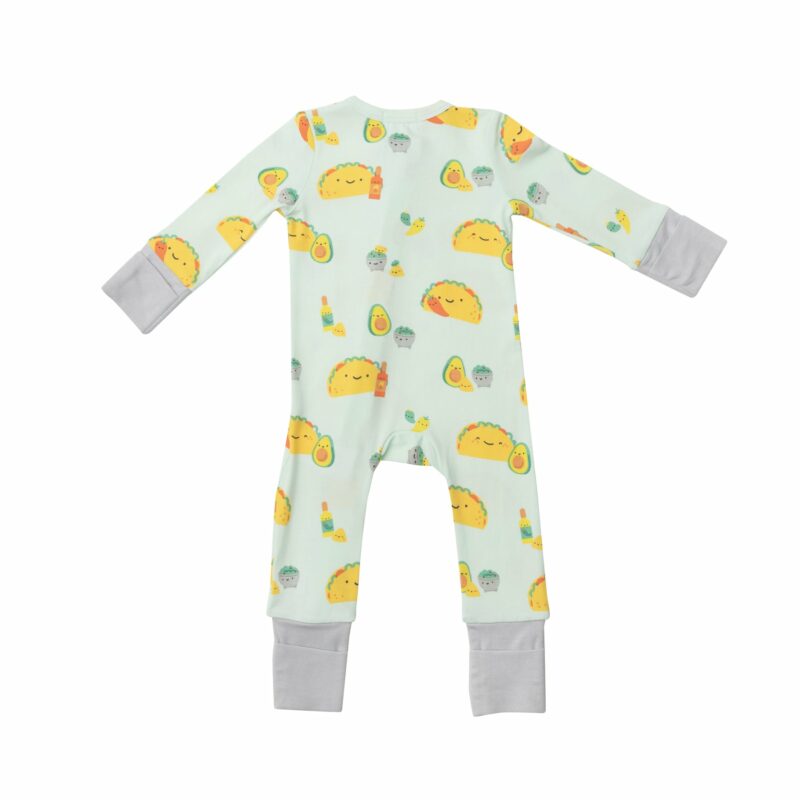 Tacos Bamboo Viscose Zipper Romper from Angel Dear