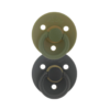 Itzy Soother Natural Rubber Pacifier Set in Camo + Midnight from Itzy Ritzy