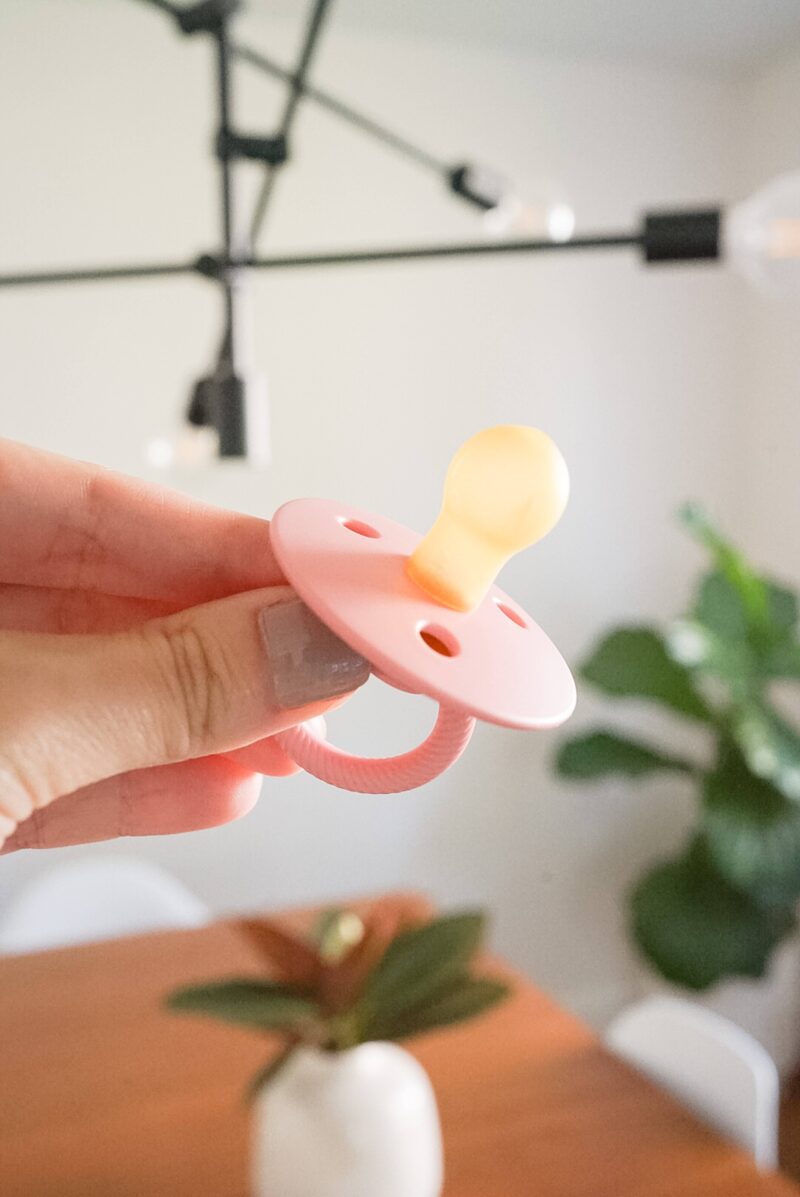 Itzy Soother Natural Rubber Pacifier Set in Apricot + Terracotta made by Itzy Ritzy