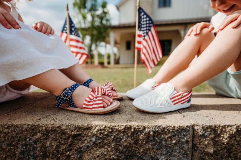 Little Love Bug Company Patriotic Hazel Sandal