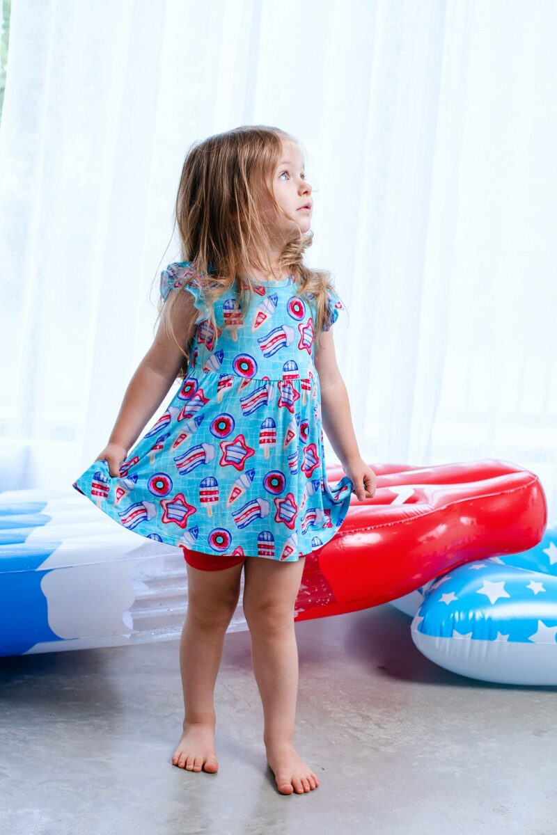 Birdie Bean Liberty Bamboo Viscose Birdie Dress and Shorts