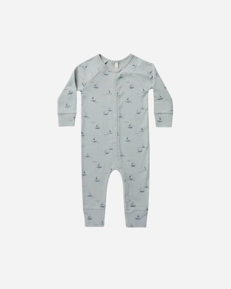 Rylee + Cru Sailboats Pajama Longjohn