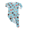 Blanche's Donuts Bamboo Viscose Footie from Peregrine Kidswear