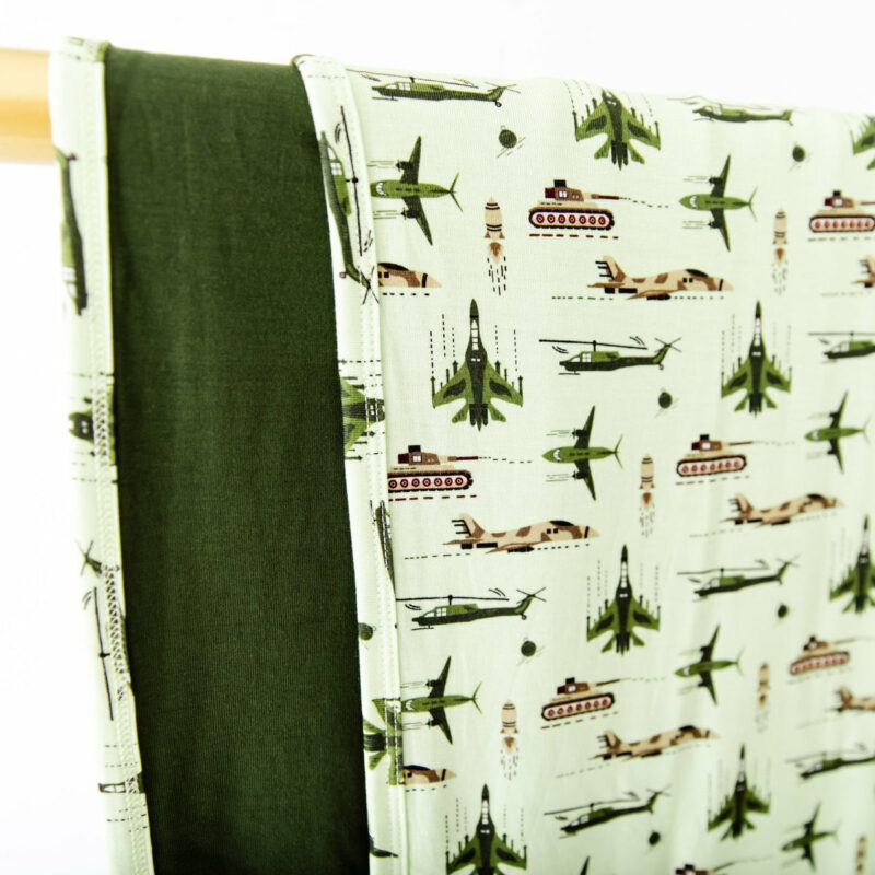 Dream Jamms Sergeant Sleepy Bamboo Viscose Reversible Blanket