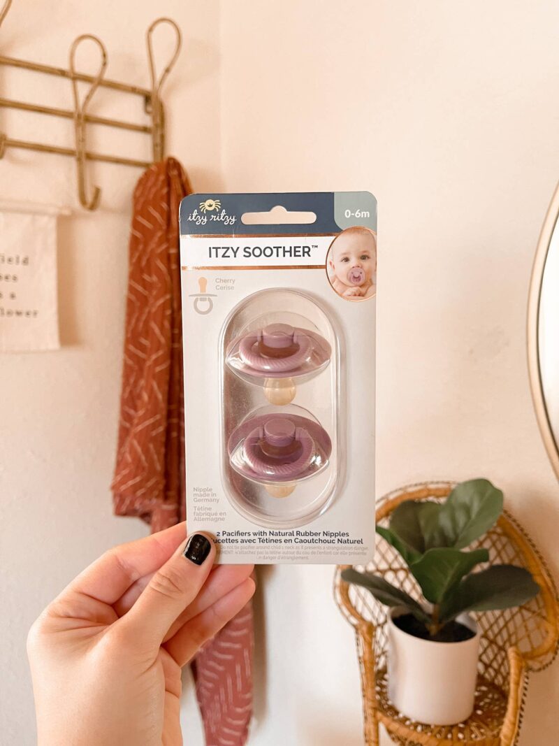 Itzy Ritzy Itzy Soother Natural Rubber Pacifier Set in Orchid + Lilac Baby Care