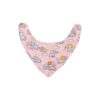 Little Sleepies Pink Elephant Snuggles Bamboo Viscose Bandana Bib